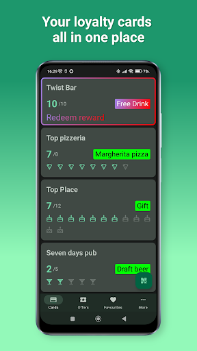 Android application CardyPub screenshort