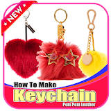 How To Make Keychain Pom Pom Leather icon