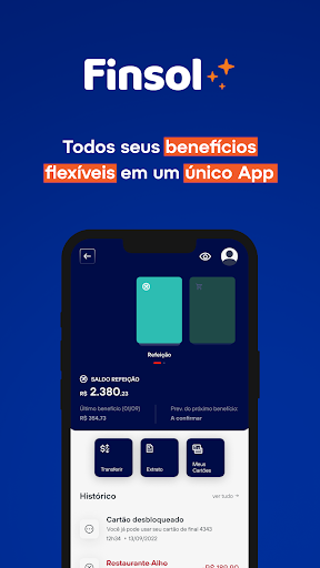 Android application Finsol Multibenefícios screenshort