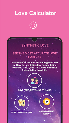 Android application Love Calculator , Tarot Love screenshort