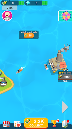 Android application Ocean Oil Tycoon screenshort