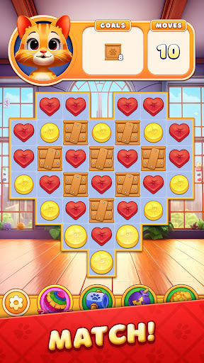 Cat Crunch - Match 3 Games screenshots 1
