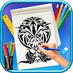 Cover Image of Скачать Learn to Draw Tribal Tattoos  APK