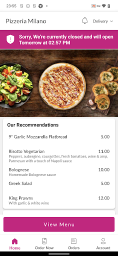 Pizzeria Milano Screen 2
