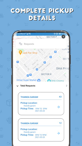 AHL Picker Rider App Screen 3