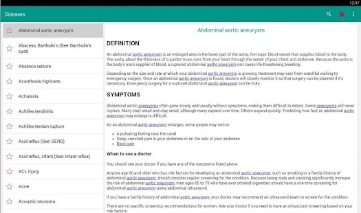Diseases Dictionary Offline Screenshot