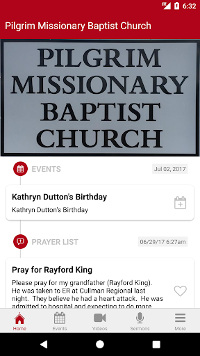 Pilgrim Baptist Church Screen 2
