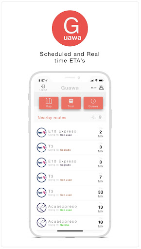 Android application Guawa screenshort