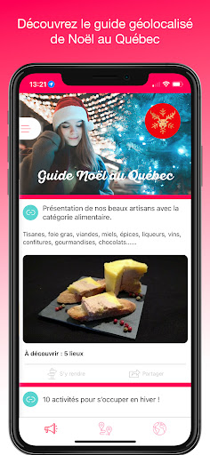 Android application Noël Québec : Le GéoGuide Noël screenshort