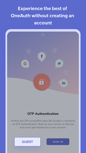 Screenshot of Authenticator App - OneAuth