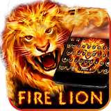 Red Hot Fire Lion Keyboard Theme icon
