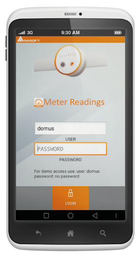 Android application Meter Readings screenshort