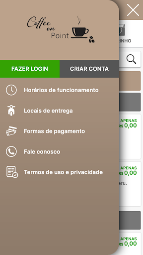 Android application Coffe On Point screenshort