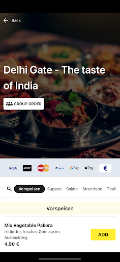 Delhi Gate-The taste of India Screen 2