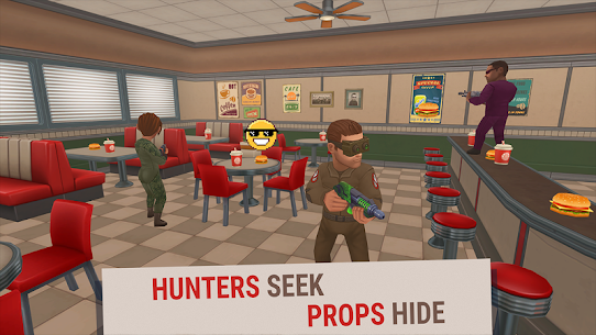 Hide Online Mod Apk Hunters vs Props Download v4.9.0 (Unlimited Ammo/Money) 2
