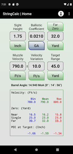 Android application StringCalc screenshort