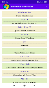 Computer Shortcut Keys Captura de pantalla