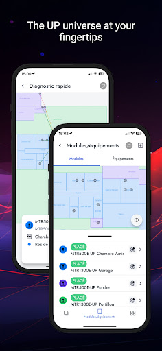 Android application UP2PRO screenshort