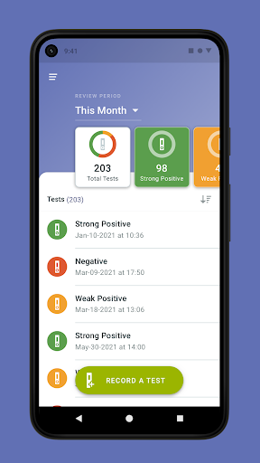 Android application Luas Diagnostics screenshort