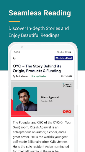 TechVivaran - Startup Stories Screen 3