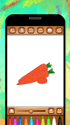 野菜ぬりえブック＆ドローイングブック - キッズゲームのおすすめ画像4