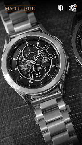 Screenshot of S4U Mystique - Gold watch face