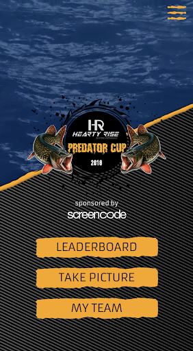 Android application HR Predator Cup screenshort