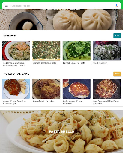 Screenshot of Russian food recipes