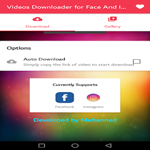Videos Downloader for Face And 1