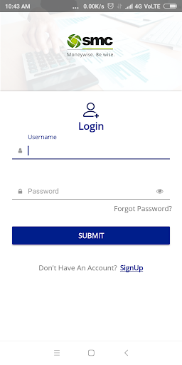 Android application SMC EasyInvest screenshort