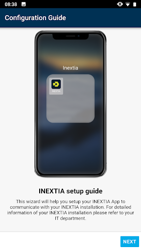 Android application INEXTIA screenshort