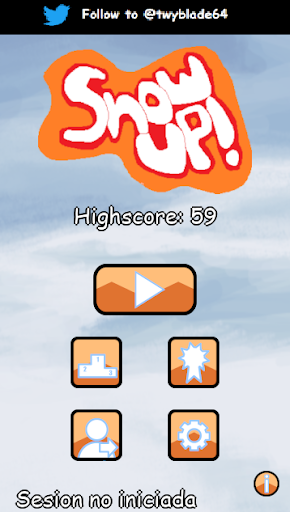 Android application Snow Up screenshort