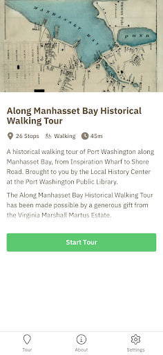 Android application Along Manhasset Bay screenshort