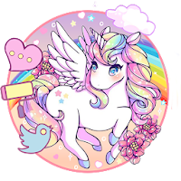 Cute Unicorn3D иконки тем фоновых HD