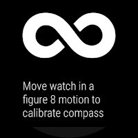 screenshot of Compass for Wear OS watches