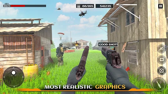 육군 기관총 슈팅 게임: 총 게임