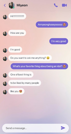 (G)I-DLE Fake Video Call, Chat Screen 3