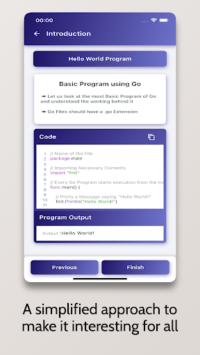 Screenshot of Go Tutorial - Simplified