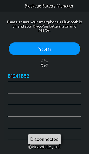 Screenshot of BlackVue Battery