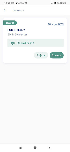 Android application SS College Areekode screenshort