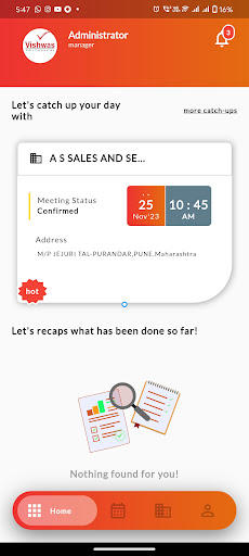 Android application Team Vishwas screenshort