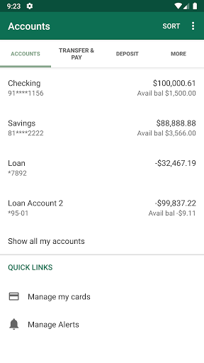 First National Bank Livingston Screen 3