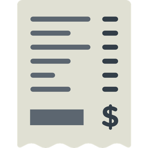 Teleprinter Receipt: Receipt G  Icon