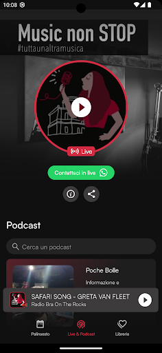Android application Radio Bra On The Rocks screenshort