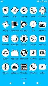 White and Black Icon Pack
