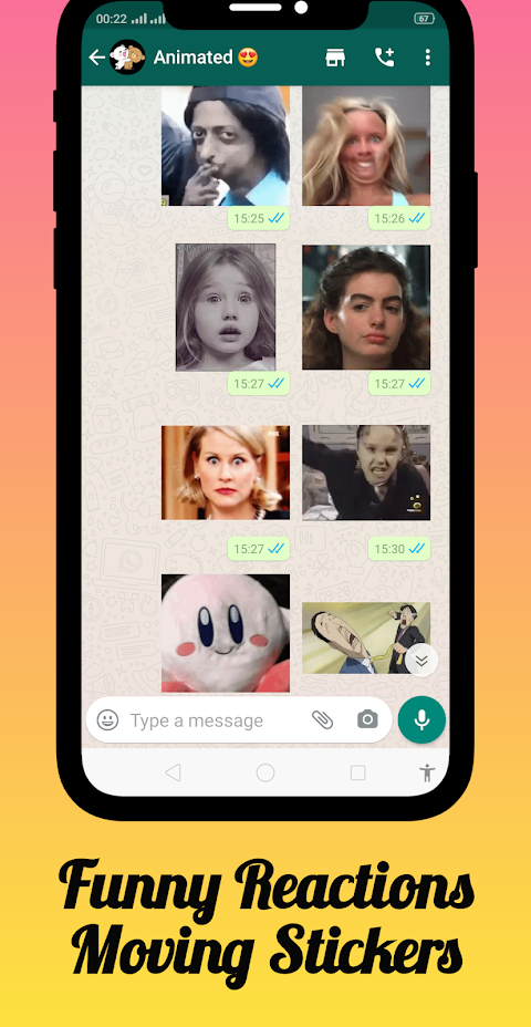 Funny Animated Stickers Khabyのおすすめ画像2