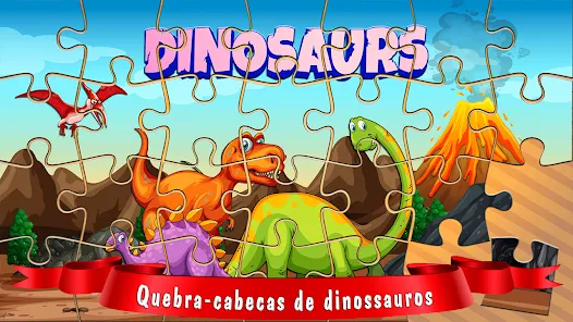 Quebra Cabeça; Dinossauros; infantil