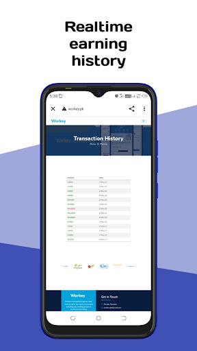 Android application Workey - Earning App screenshort