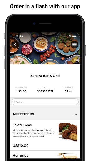 Android application Sahara Bar & Grill screenshort