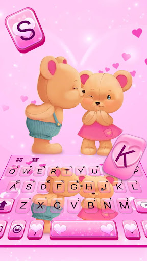 Bear Couple Keyboard Theme Screen 2